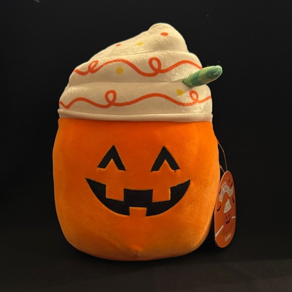 Squishmallows Other - Lester the Pumpkin Latte Squishmallow - 8” (NWT)
